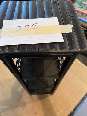 Ornate Black Display Shelf - 7" x 7.5" x 23"