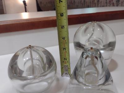 Three Glass Oil Candles/Lamps