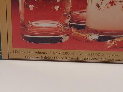 Pfaltzgraff Winterberry Double Old Fashion (13 1/2 oz) Glasses- Set of Eight