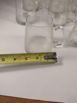Set of Eight Vintage Open Handled Irish Coffee Glasses