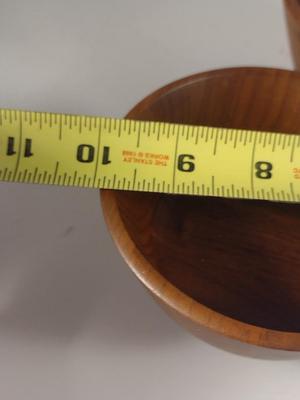 Vintage Kustom Kraft Black Walnut Rotating Condiment Caddy