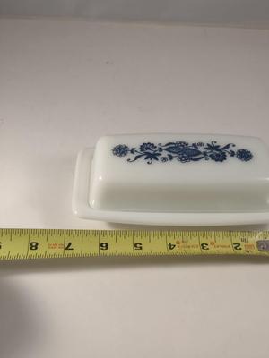 Vintage Pyrex Butter Dish- Old Town Blue Onion Pattern