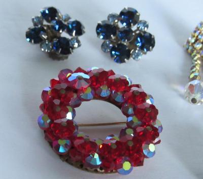 Rhinestone Lot With Cufflinks