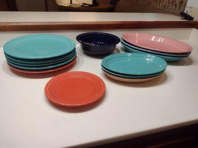 Assorted Fiesta Ware Dinnerware- 13 Pieces