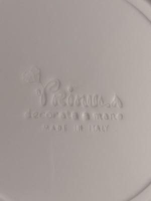 Italian Porcelain Primula Botanical Design Plates (6 Pcs) and Bowls (6 Pcs)- 3 Designs