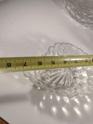Vintage Grape Design Glass Fruit/Salad Bowls- 12 Pieces