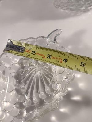 Vintage Grape Design Glass Fruit/Salad Bowls- 12 Pieces