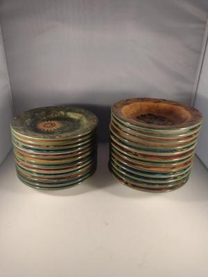 Susan Winget Plates (12 Pcs) and Bowls (12 Pcs)- 4 Designs