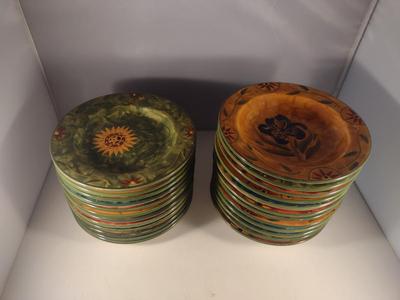 Susan Winget Plates (12 Pcs) and Bowls (12 Pcs)- 4 Designs