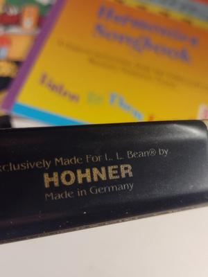 L.L. Bean Hohner Harmonica with Case and Song Books