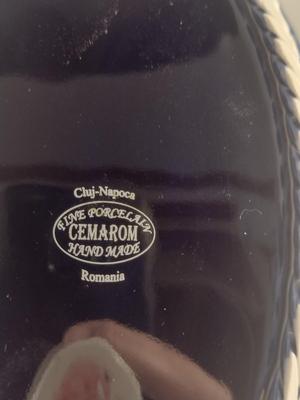 Cluj-Napoca Cemarom Romanian Reticulated Porcelain Hand Decorated Bowl