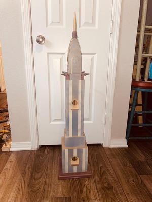Super Cool Sears Tower Bird House standing 43” Tall