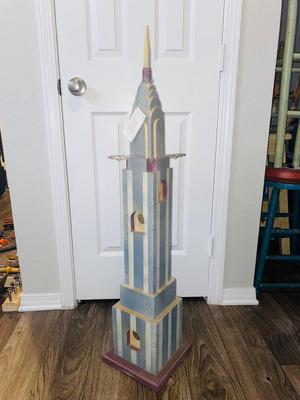 Super Cool Sears Tower Bird House standing 43” Tall