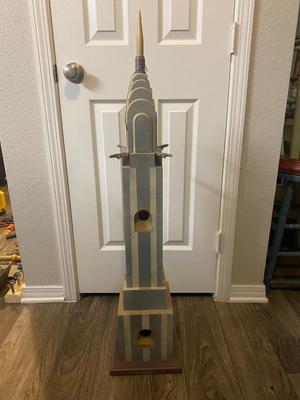 Super Cool Sears Tower Bird House standing 43” Tall