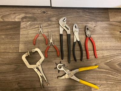 An Assortment of Plier Type Tools