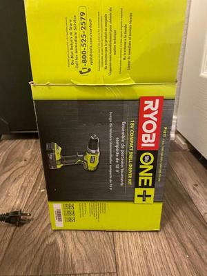 Very Nice RYOBI 18v Cordless Drill w/2 Batteries in Original Box