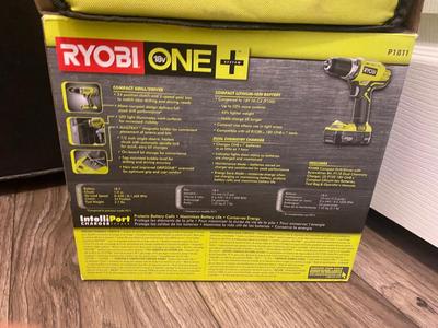 Very Nice RYOBI 18v Cordless Drill w/2 Batteries in Original Box