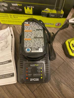 Very Nice RYOBI 18v Cordless Drill w/2 Batteries in Original Box