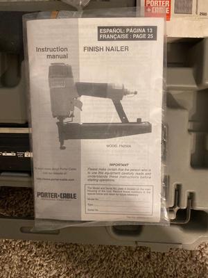 Porter Cable 16G Pneumatic Brad Nailer