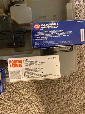 Porter Cable 18G Pneumatic Brad Nailer