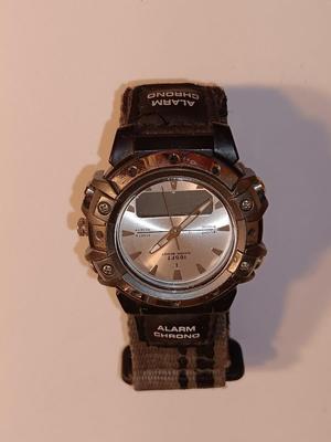 Sports watch = 165 FT. Water resistant wristwatch with Velcro band