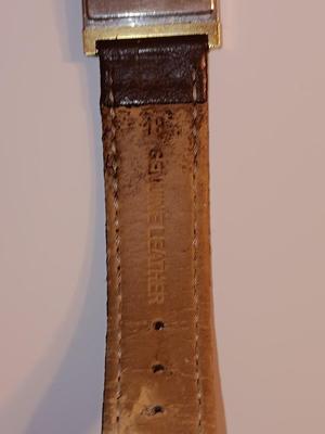 Vintage Lassale Geiko Quartz wristwatch with leather band and paperwork