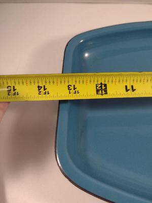Two Enamelware Plates/Serving Trays- Color Matches Cathrineholm Pieces