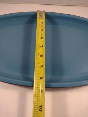 Two Enamelware Plates/Serving Trays- Color Matches Cathrineholm Pieces