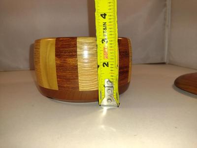 Turned Wood Box with Lid
