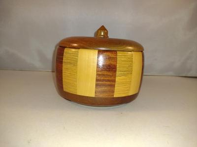 Turned Wood Box with Lid