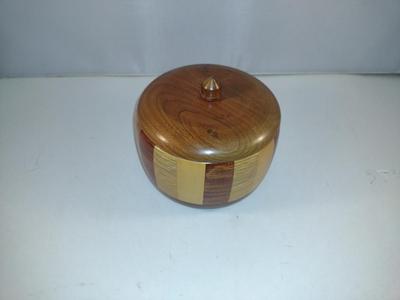 Turned Wood Box with Lid