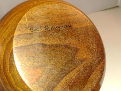 Turned Wood Box with Lid- Signed by Artist