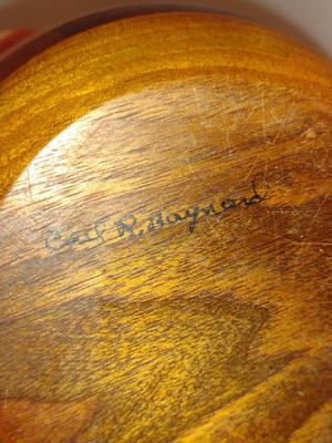 Turned Wood Box with Lid- Signed by Artist