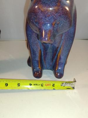 Glazed Ceramic Mama and Baby Bear Set