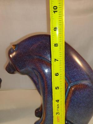Glazed Ceramic Mama and Baby Bear Set