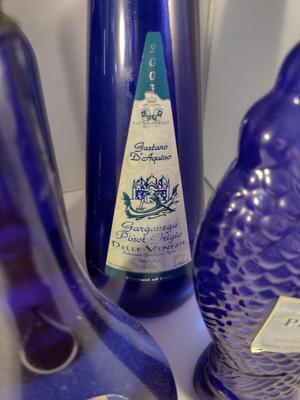 Collection of Cobalt Blue Glass Bottles