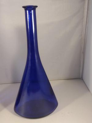 Pair of Cobalt Blue Glass Bottles