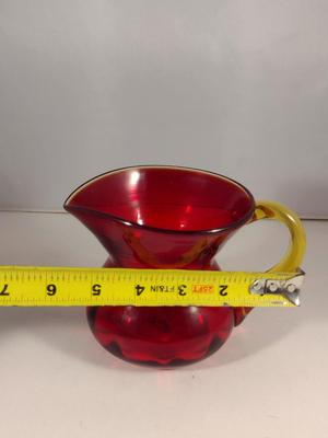 Amberina Art Glass Pitcher- Possibly Blenko