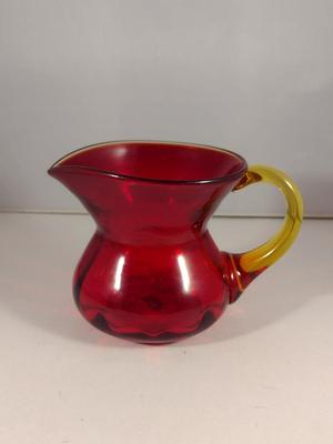 Amberina Art Glass Pitcher- Possibly Blenko