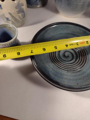 Collection of Small Pottery Pieces- Bowls, Vases, Syrup Warmer