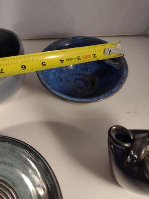 Collection of Small Pottery Pieces- Bowls, Vases, Syrup Warmer