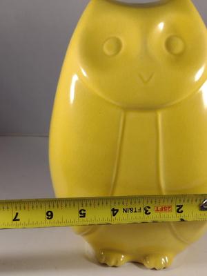 Vintage Ceramic Owl Design Coin Bank- Clover Industries