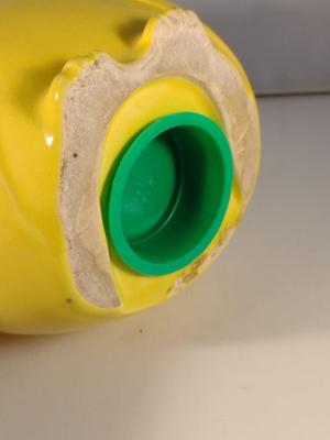 Vintage Ceramic Owl Design Coin Bank- Clover Industries