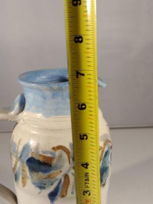 Hand Made Glazed Pottery Pitcher