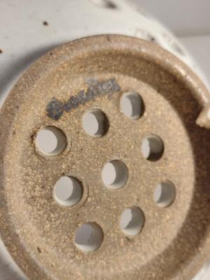 Hand Made Glazed Pottery Berry Colander