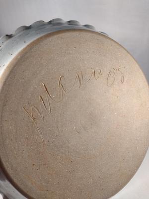 Hand Made Glazed Pottery 10" Pie Plate