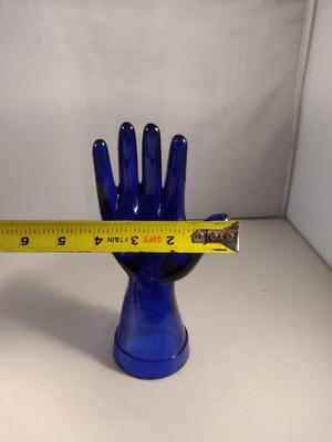 Cobalt Blue Glass Ring Holder/Display