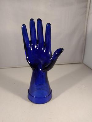 Cobalt Blue Glass Ring Holder/Display