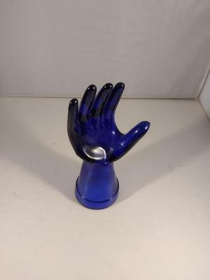 Cobalt Blue Glass Ring Holder/Display