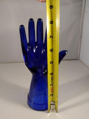Cobalt Blue Glass Ring Holder/Display